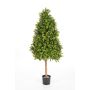 Pyramide de buis artificiel TOM, tronc naturel, vert, 140cm