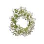 Couronne de Gypsophile artificielle CECILIA, blanc, Ø18cm