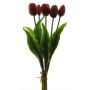 Tulipe artificielle LIBIA, rouge, 35cm