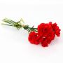 Bouquet d'oeillets artificiel CAROLINA, rouge, 30cm, Ø10cm