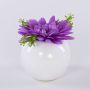 Gerbera en tissu IMINA, lilas, 12cm, Ø15cm