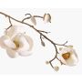 Magnolia en tissu KOSTAS, crème, 55cm, Ø5-8cm