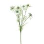 Branche artificielle de nigelle TIANKE, crème, 65cm