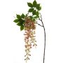 Branche de Glycine artificielle LIANMU, rose, 140cm