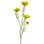 Fleur artificielle cosmos ZHINIAN, jaune, 60cm