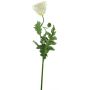 Fleur décorative Coquelicot MIANCUI, blanc, 100cm