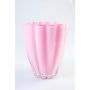 Vase à fleurs en verre BEA, rose, 17 cm, Ø 14 cm