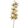 Tige d'orchidée Cymbidium artificielle YAMEI, rose-vert, 80cm