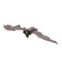 Décoration d'Halloween chauve-souris vampire VAMPY avec rire effrayant / fonction de mouvement, LED, 90cm