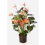Bouquet d’Anthurium artificiel LEVANA, rose, 80cm, 8x10cm