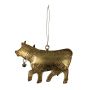 Kuh Suspension déco VALDIMAR en métal, doré, 16x11cm