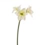 Amaryllis en tissu AMALIA, blanc, 60cm, Ø8cm