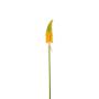 Fleur déco Kniphofia MAVORA, vert-jaune, 80cm