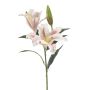 Branche artificielle Lis tigré ALORA, jaune-rose vif-blanc, 80cm, Ø13-20cm