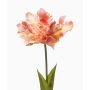 Fleur artificielle Tulipe perroquet ALISCHA, pêche, 70 cm