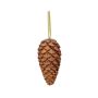 Pommes de pin pailletées VINCENT, à suspendre, cuivre, 23 cm