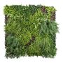 Tapis de plantes artificielles / haie MAIKAI, crossdoor, vert-rouge, 100x100cm