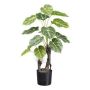 Plante décorative Anthurie TROHEL, tige artificielle, vert-blanc, 70cm