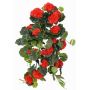 Géranium artificiel ANTON sur piquet, rouge, 65cm, Ø5-8cm