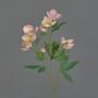 Branche de roses de Noël artificielles ANYALA, rose et blanc, 60 cm, Ø 5-6 cm