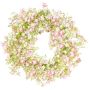 Couronne décorative de gypsophile GERSAN, rose-blanc, Ø 30 cm