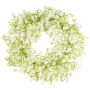 Couronne décorative de gypsophile GERSAN, blanche, Ø 30 cm