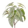 Bégonia à feuilles artificiel DIKTIS sur tige, vert-gris, 35 cm