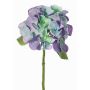 Hortensia artificiel CHIDORI, lilas-bleu-vert, 30cm, Ø13cm