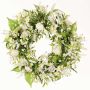 Couronne décorative d'été FEDORA, lavande, lathyrus, blanc, Ø30cm