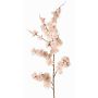 Branche décorative de cerisier ornemental japonais ZORYA avec fleurs, rose-crème, 125cm