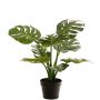 Philodendron Monstera Deliciosa, plante artificielle QUENTEA, pot décoratif, 60 cm