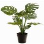 Philodendron Monstera Deliciosa, plante artificielle QUENTEA, pot décoratif, 60cm