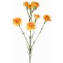 Branche de fleur artificielle d'œillet PIARA, orange-jaune, 60cm, Ø3-5cm