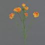 Branche de fleur artificielle d'œillet PIARA, orange-jaune, 60 cm, Ø 3-5 cm