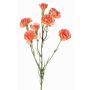 Branche de fleurs artificielles, œillet PIARA, saumon, 60cm, Ø3-5cm