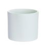 Cache-pot en céramique ALFIRK, structure sable, blanc ancien, 26cm, Ø28cm