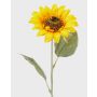 Faux Tournesol SILJA, jaune-orange, 65cm, Ø13cm