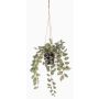 Panier suspendu avec Tradescantia zebrina artificiel SPROUT en pot décoratif, vert, 40cm