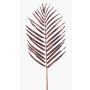 Feuille de palmier décorative Areca JAZKI, rouge bourgogne métallique, 85cm