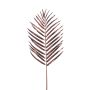 Feuille de palmier décorative Areca JAZKI, rouge bourgogne métallique, 85cm