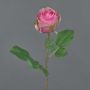 Fleur artificielle Rose POPI, fuchsia-vert, 55cm