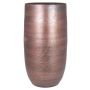 Vase à fleurs AGAPE, céramique, veinée, cuivre, 60 cm, Ø 29 cm