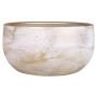 Coupe à fleurs AETIOS, céramique, dégradé de couleurs, blanc-or, 13 cm, Ø 28 cm