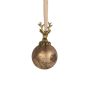 Boule de Noël NUMI en verre, Cerf, brun antique, Ø8cm