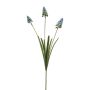 Branche artificielle Muscari ROPINA, bleu-vert, 55cm