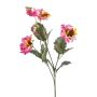 Branche artificielle Pensée SKAILA, rose-jaune, 55cm