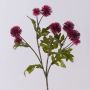 Branche de carthame des teinturiers artificielle TRUDBERTA, aspect sec, rouge bourgogne, 55cm