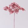 Branche décorative Sureau VIKTORINE avec des baies, or rose métallique, 30cm