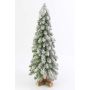 Petit sapin en plastique MONTREAL, enneigé, blanc, 90cm, Ø35cm