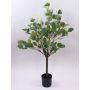 Arbre en plastique Eucalyptus WISGARD, tronc artificiel, vert-gris, 90cm